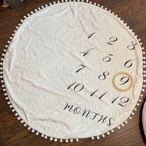 Baby milestone blanket